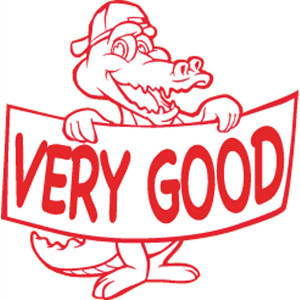 Shiny Merit Stamp - Very Good Crocodile - Red