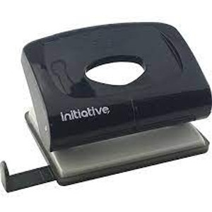 INITIATIVE HOLE PUNCH 2 HOLE 20 SHEET MEDIUM PLASTIC BLACK *** While Stocks Last - please enquire to confirm availability ***