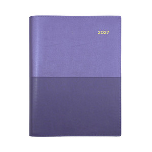 COLLINS VANESSA SERIES DIARIES A5 1 Day to a Page Purple (Pre-Order Now for 2027) ** ETA 30/9/2026 **