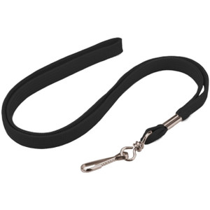 FLAT B/A SWIVEL BLACK LANYARD 13MM