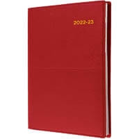 COLLINS VANESSA FINANCIAL YEAR DIARY #385 A5 Week To Opening 1Hr Appoint. Red (2026-2027)