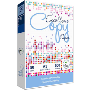 50pk A3 Copy Paper 80gsm 160 CIE Whiteness EXCELLENT COPY PAPER 50 Reams
