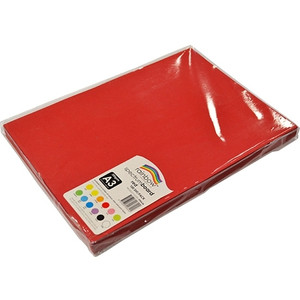Rainbow Spectrum Board A3 220gsm Red 100 Sheets