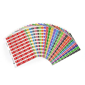 AVERY COLOUR CODING LABEL KIT Side Tab Alpha Assorted