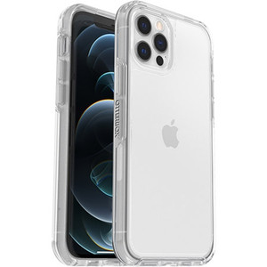 OtterBox Symmetry Clear Apple iPhone 12 / iPhone 12 Pro Case Clear - (77-65422), Antimicrobial, DROP+ 3X Military Standard, Raised Edges, Ultra-Sleek