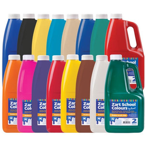 Zart School Colours Acrylic Paint 2L Asst 16’s