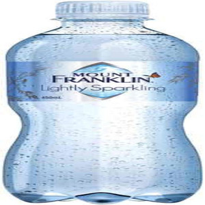 MT FRANKLIN LIGHTLY SPARKLING MINERAL WATER 450ML