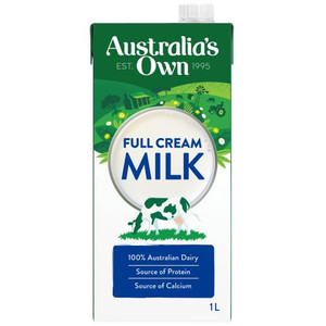 AUSTRALIA'S OWN FULL CREAM MILK 1L
