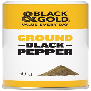 BLACK & GOLD GROUND BLACK PEPPER 50GM
