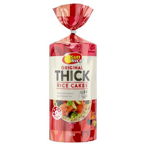 SUNRICE ORIGINAL THICK RICE CAKE 150GM