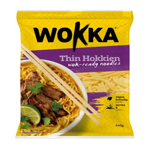 WOKKA NOODLE THIN HOKKIEN NOODLE 440GM