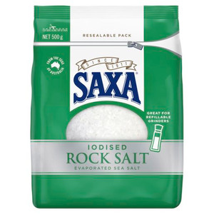 SAXA IODISED ROCK SALT 500GM