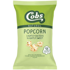COBS SALTED SLIGHTLY SWEET POPCORN 120GM
