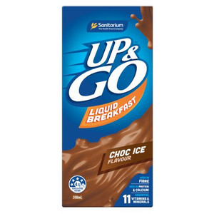 SANITARIUM CHOCOLATE ICE UP&GO LIQUID BREAKFAST 350ML