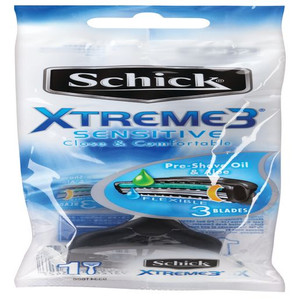 SCHICK XTREME 3 SENSITIVE DISPOSABLE SHAVER MEN 1PK