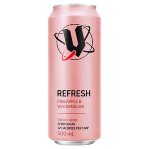 V ENERGY PINEAPPLE & WATERMELON ENERGY DRINK 500ML