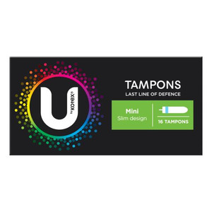 U BY KOTEX MINI TAMPONS 16S