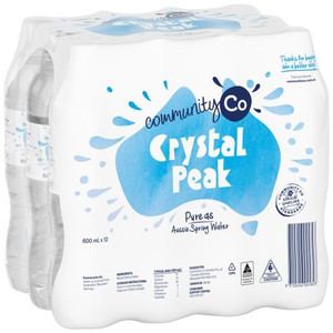 COMMUNITY CO NATURAL SPRING WATER 12X600M