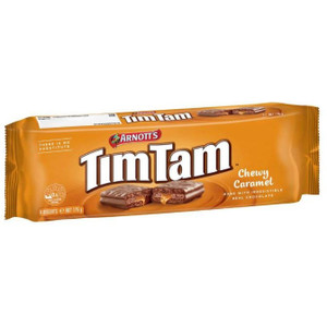 ARNOTTS BISCUITS CHOCOLATE TIM TAM CHOCOLATE CHEWY CARAMEL 175GM