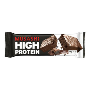 MUSASHI HIGH PROTEIN LOW CARB CHOC-BROWNIE 90GM