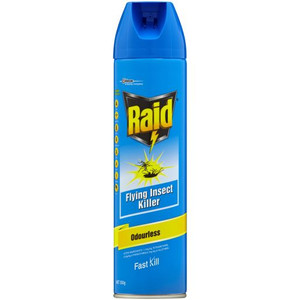 RAID ONE SHOT FLYING INSECT KILLER ODOURLESS 350GM