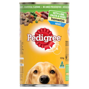PEDIGREE HOMESTYLE WITH LAMB PASTA & VEGIES 1.2KG