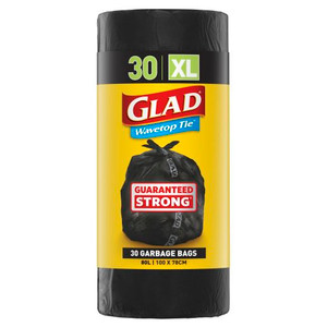 GLAD WAVETOP EXTRA LARGE MULTI PUROSE BAGS 30S