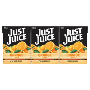 JUST JUICE ORANGE 6 PACK 6X200ML