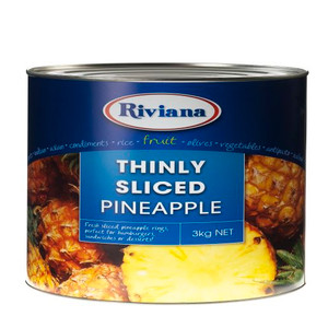 Riviana Thinly Sliced Pineapple 3Kg