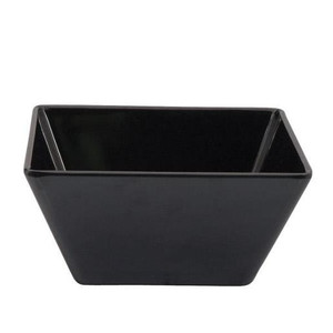TRENTON MELAMINE BLACK SQUARE BOWL 180X85