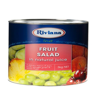 RIVIANA FRUIT SALAD IN NATURAL JUICE 3KG