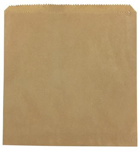 CAST AWAY NO2 BROWN SQUARE FLAT PAPER BAGS (CA-BF02W) 500S