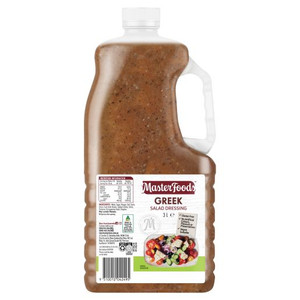 MASTERFOODS GREEK VINAGRETTE SALAD DRESSING 3L