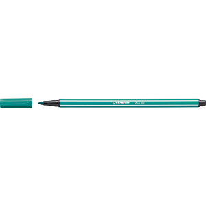 STABILO PEN 68 FIBRE TIP PEN TURQUOISE BLUE (BOX OF 10)