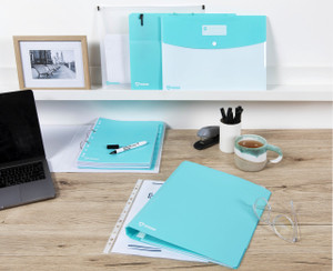 MARBIG PROFESSIONAL DOCULOPE DOCUMENT WALLET ANTIMICROBIAL PP A4 WHITE