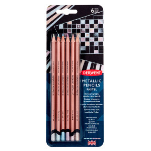 DERWENT METALLIC PENCIL PASTEL BLISTER PK6