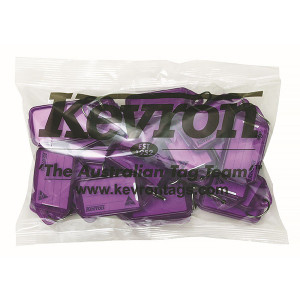 KEVRON ID30 KEYTAGS LILAC BAG25