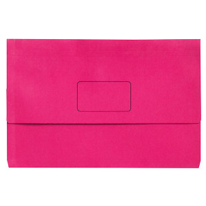 MARBIG SLIMPICK FOOLSCAP DOCUMENT WALLET BRIGHTS PINK PK10