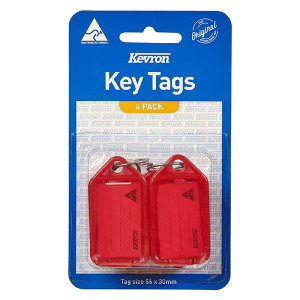 KEVRON ID5 KEYTAGS RED PACK 4