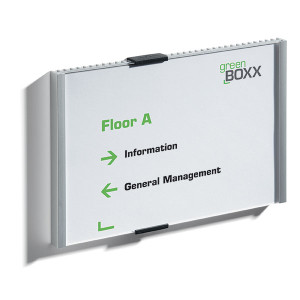 DURABLE INFO SIGN 210 X 145.5MM SILVER
