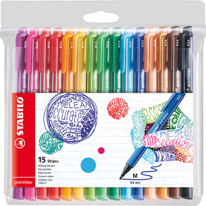 STABILO POINTMAX FINELINER ASSORTED PK15