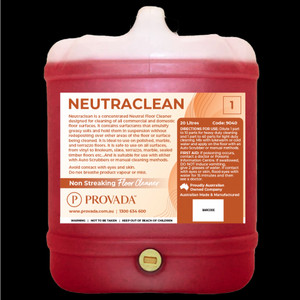 Neutraclean 20L	Neutraclean is a concentrated Neutral Floor Cleaner designed for cleaning of all commercial and domestic floor surfaces.