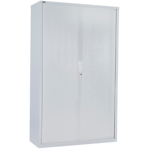 Rapidline Go Tambour Door Cupboard No Shelves Included 900W x 473D x 1981mmH White