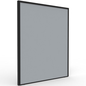 Rapidline SHUSH30+ Screen 750W x 30D x 900mmH Black Frame Grey Pinnable Fabric