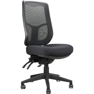 Rapidline Merida Operator Chair High Back Mesh Back Black