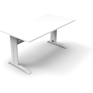 Rapidline Deluxe Rapid Span Straight Desk 1500W x 750D x 730mmH Natural White/White