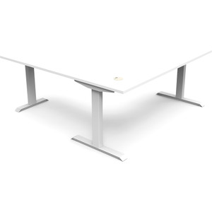 Rapidline Boost Static Corner Workstation 1800/1500W x 750D x 730mmH White/White