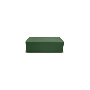K2 Marbella Burke Junior Rectangle Ottoman 800mmW Green PU Leather