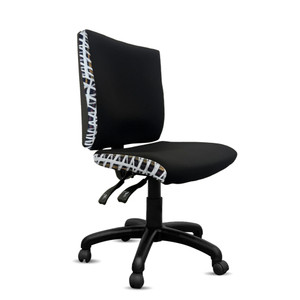 K2 Orange Dust Katherine Medium Back Office Chair Black Cockatoo Chair