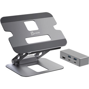 J5Create JTS327 Single 4K HDMI Multi-Angle Docking Laptop Stand 16 Inch Grey